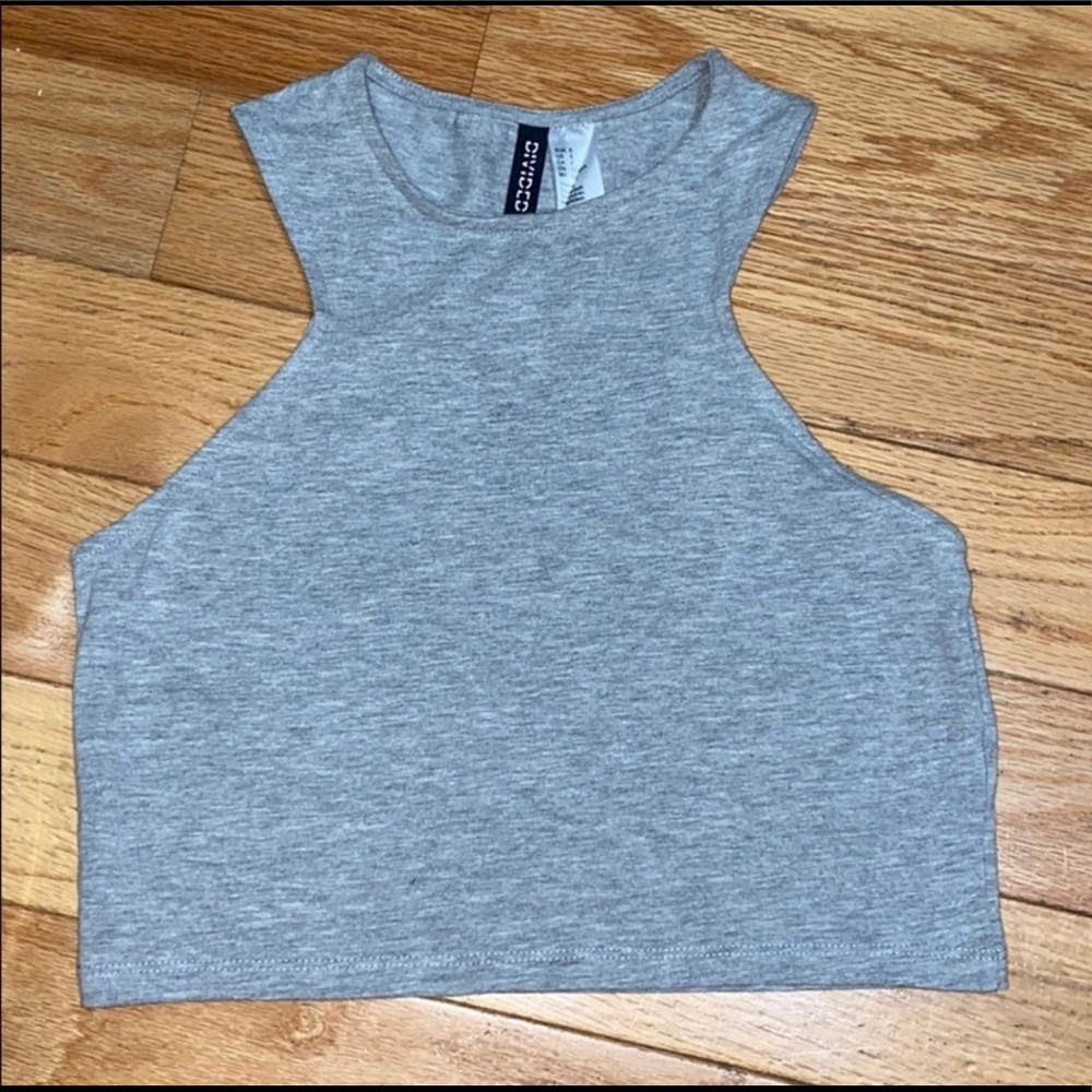 H&M Basic Gray Halter Size Small